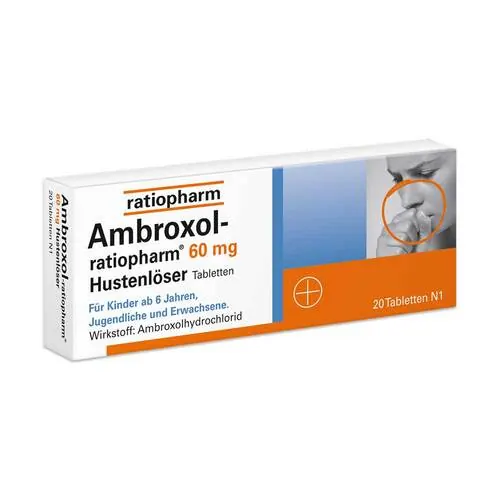Ambroxol-ratiopharm 60 mg Hustenlöser Tabletten, 20 St
