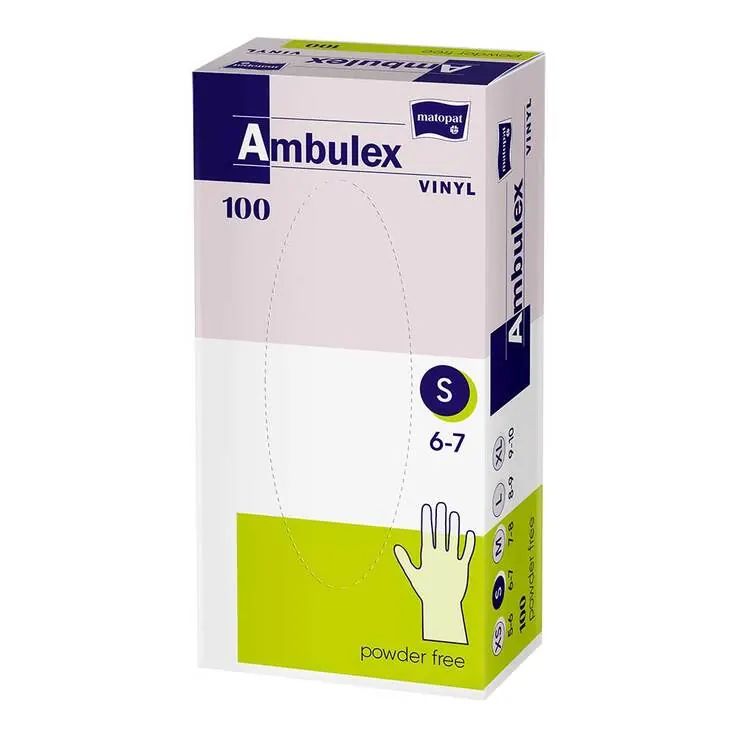 Ambulex Vinyl Untersuchungshandschuhe ungepudert unsteril S, 100 St