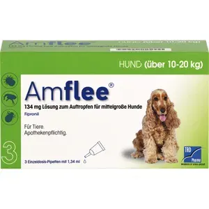 AMFLEE134mgSpot-onLsg.f.mittelgr.Hunde10-20kg3St