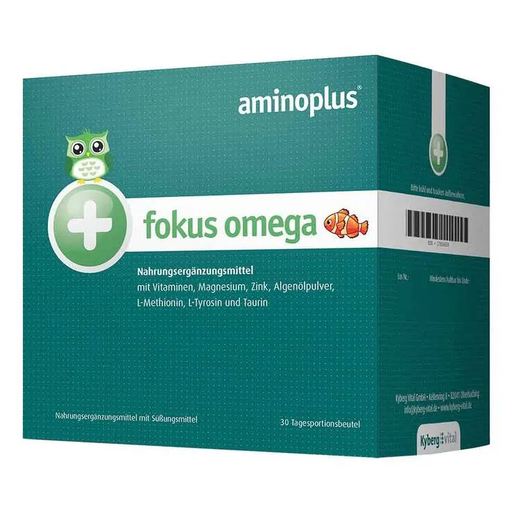 Aminoplus fokus Omega Pulver Portionsbeutel , 30X7.5 g