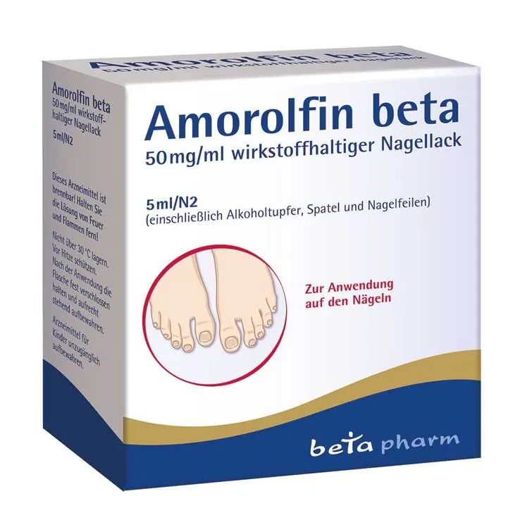 Amorolfin beta 50 mg/ml wirkstoffhaltiger Nagellack, 5 ml