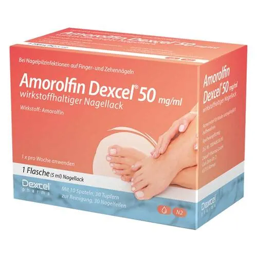 Amorolfin Dexcel 50 mg / ml wirkstoffhalt.Nagellack, 5 ml