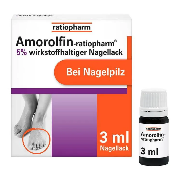 Amorolfin ratiopharm 5% - bei Nagelpilz, 3 ml