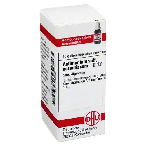 Antimonium Sulfuratum aurantiacum D 12 Globuli, 10 g