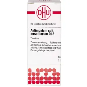 ANTIMONIUMSULFURATUMaurantiacumD12Tabletten80St