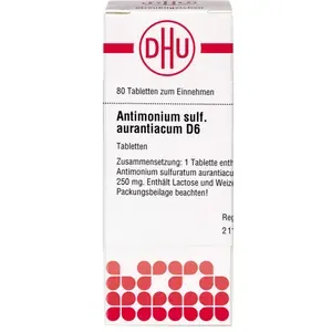 ANTIMONIUMSULFURATUMaurantiacumD6Tabletten80St