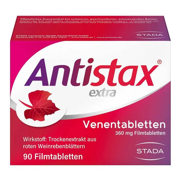 Antistax extra Venentabletten bei Krampfadern, 90 St