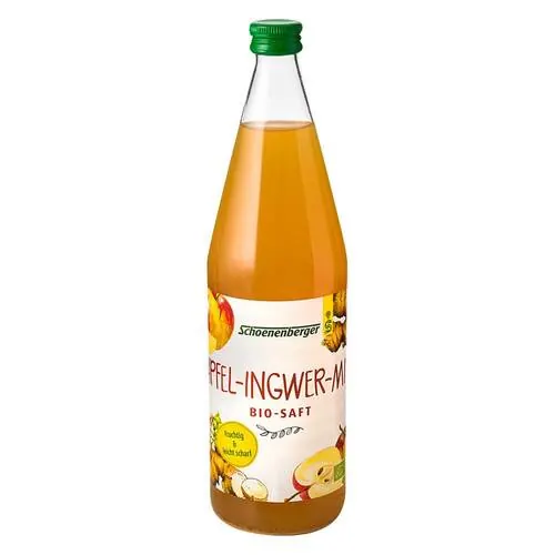 Apfel-Ingwer-Mix Bio-Saft Schoenenberger, 750 ml