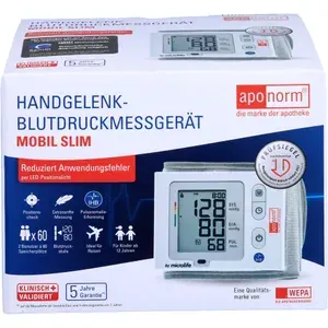 APONORMBlutdruckmessgerätMobilSlimHandgelenk1St