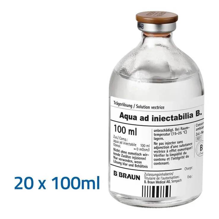 Aqua AD Injectabilia Injektionslösung, 20X100 ml