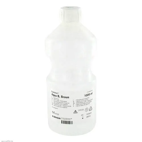 AQUA B.Braun Spüllösung Kunststoff Flasche, 6X1000 ml
