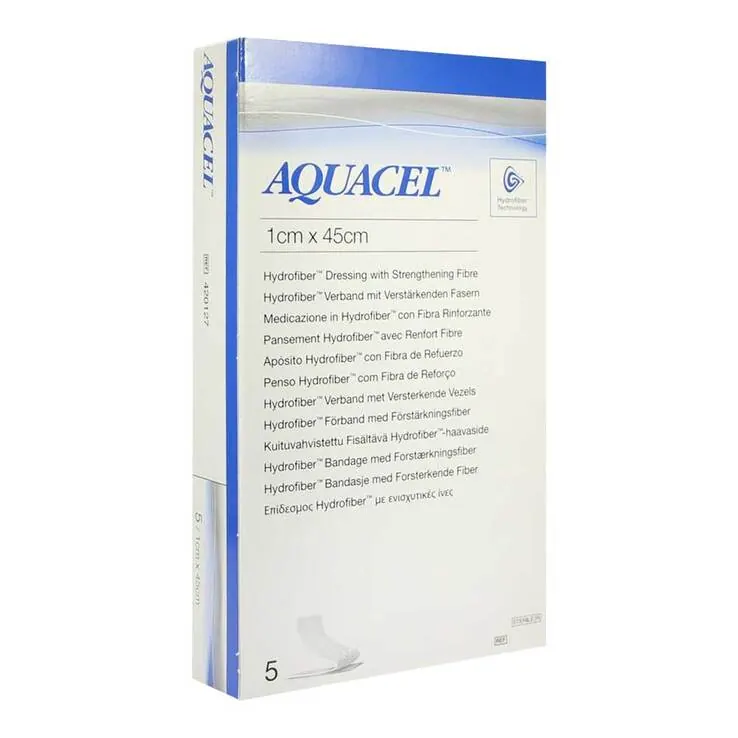 Aquacel 1x45 cm Tamponaden mit Verstärkungsfasern, 5 St