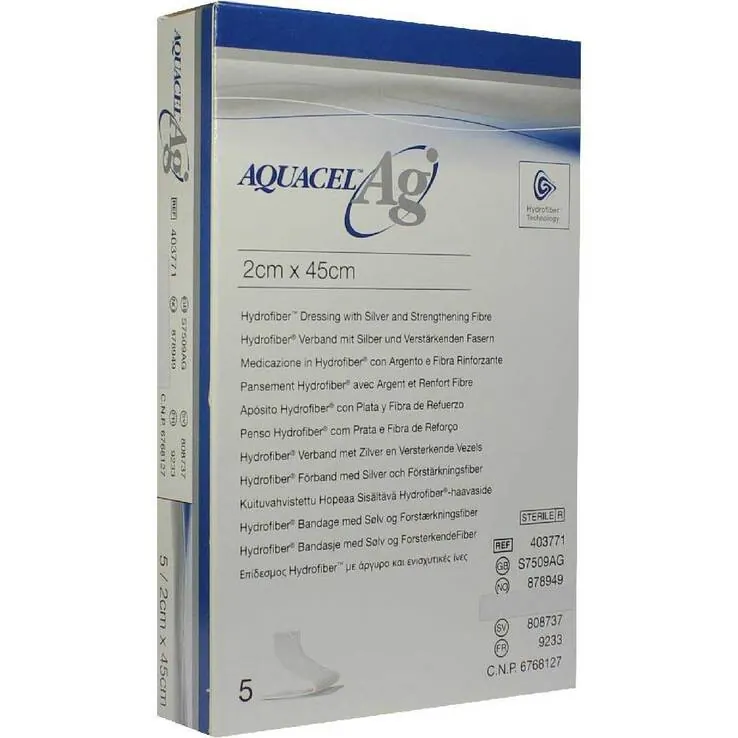 Aquacel Ag 2x45 cm Tamponaden, 5 St