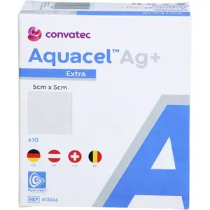 AQUACELAg+Extra5x5cmKompressen10St