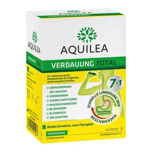 Aquilea Verdauung Total Pulver zum Einnehmen Sticks, 12 St