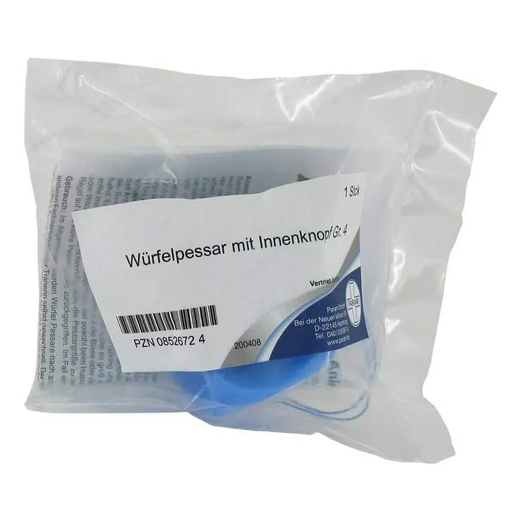 Arabin Würfel Pessar mit Innenknopf Größe 4, 1 St