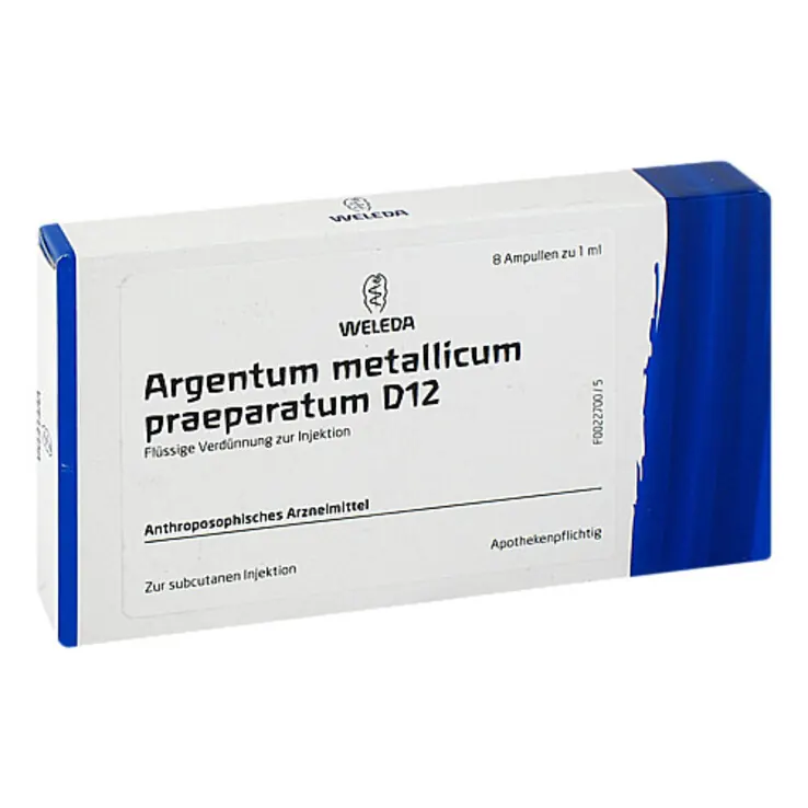 Argentum metallicum Präparat D 12 Ampullen, 8 St