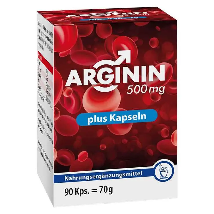 Arginin 500 mg Plus Kapseln, 90 St