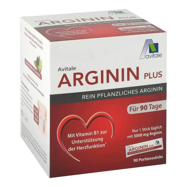 Arginin Plus Vitamin B1 + B6 + B12 + Folsäure Sticks, 90X5.9 g