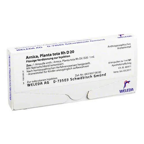 ARNICA PLANTA tota Rh D 20 Ampullen, 8X1 ml
