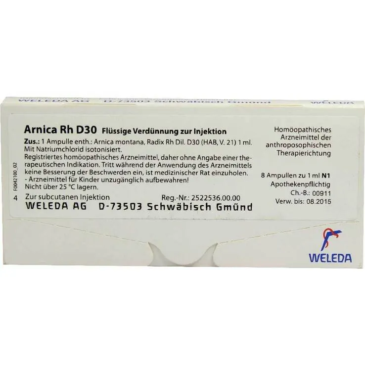 ARNICA RH D 30 Ampullen, 8X1 ml