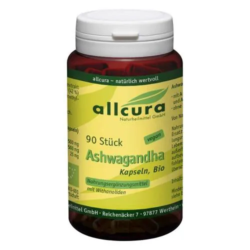Ashwagandha Bio mit Extrakt Ksm 66 Kapseln, 90 St