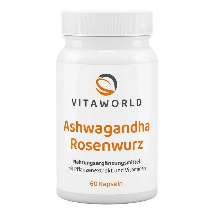 Ashwagandha Rosenwurz Komplex Kapseln, 60 St