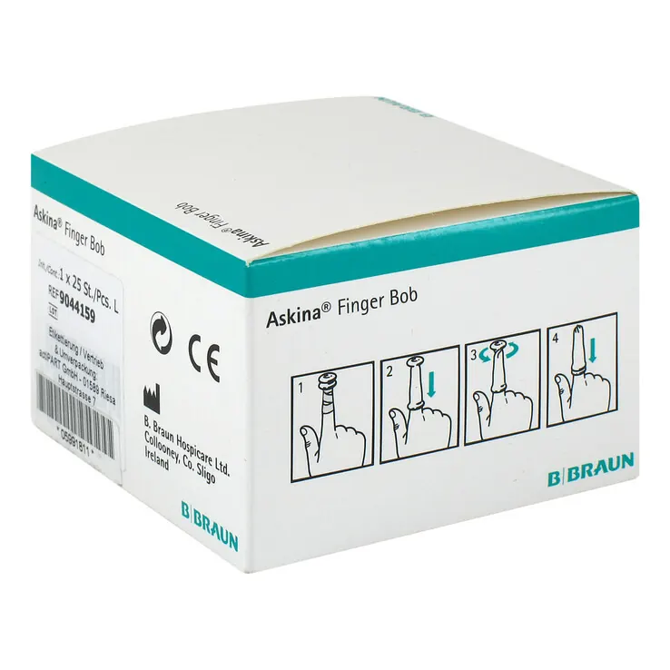 Askina Finger Bob groß farbig Verband, 25 St