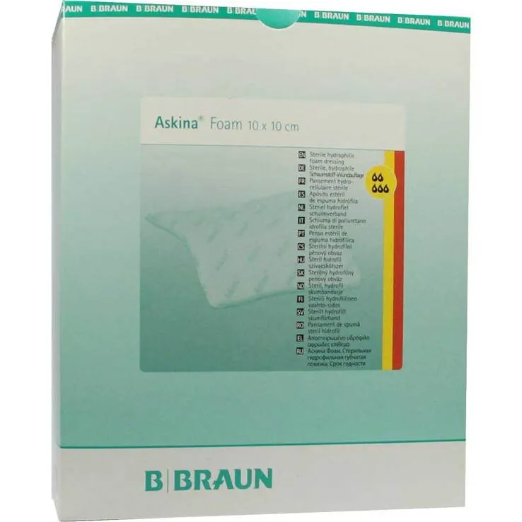 Askina Foam hyd.Wundauflage 10x, 10 St