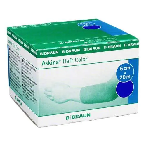 Askina Haftbinde Color 6 cmx20 m blau, 1 St