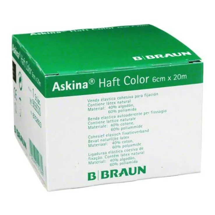 Askina Haftbinde Color 6cmx20m grün, 1 St