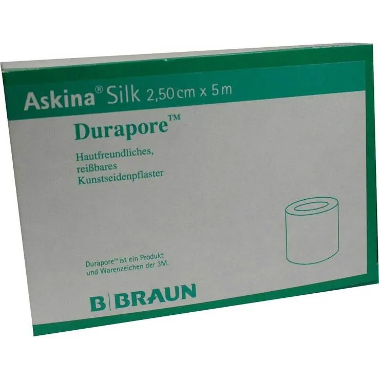 Askina Silk Seidenpflaster 2,5 cm x 5 m, 12 St