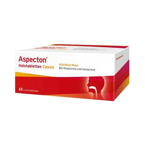 ASPECTON Halstabletten Cassis Lutschtabletten, 60 St