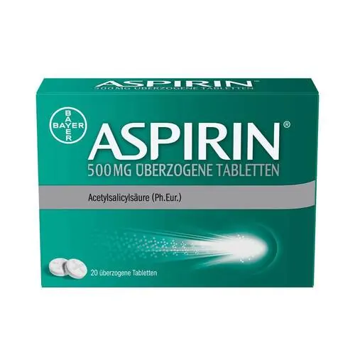 Aspirin 500 mg überzogene Tabletten, 20 St
