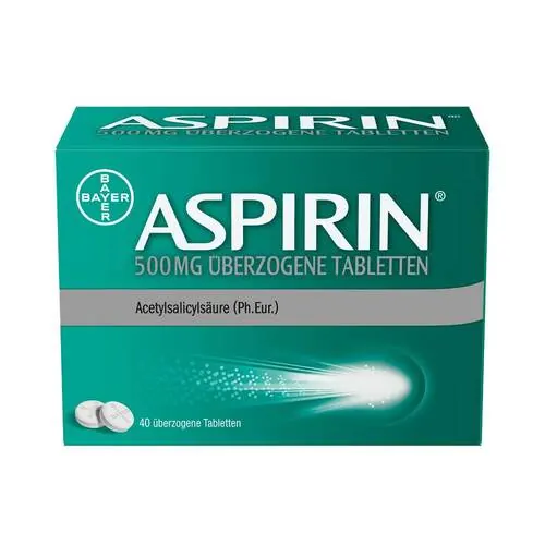 Aspirin 500 mg überzogene Tabletten, 40 St