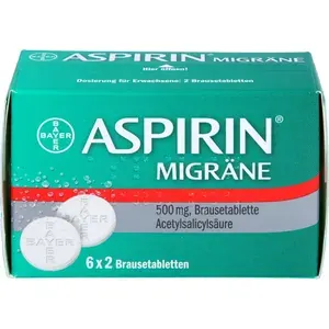 ASPIRINMIGRÄNE500mgBrausetabletten12St