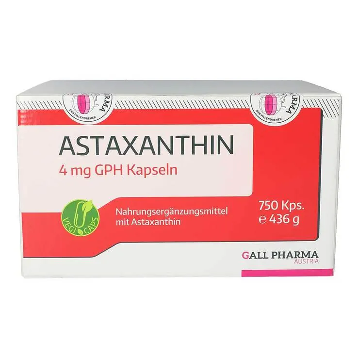 Astaxanthin 4 mg GPH Kapseln, 750 St