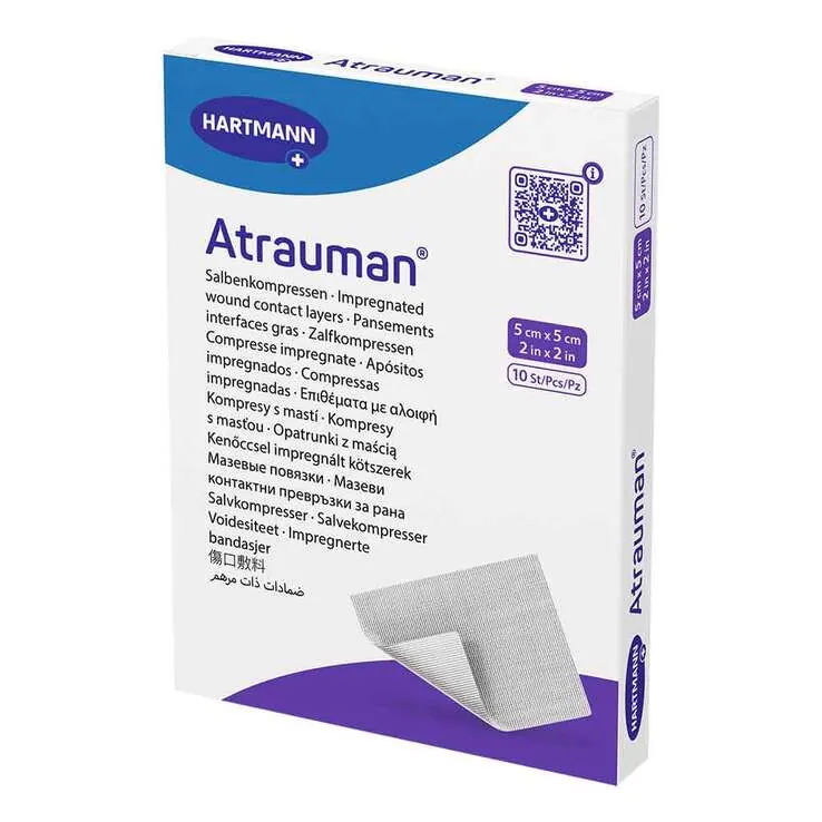 Atrauman 5x5 cm steril Kompressen, 10 St