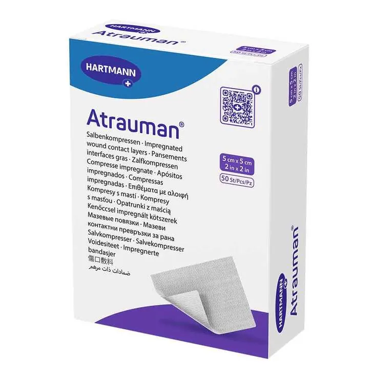 Atrauman 5x5 cm steril Kompressen, 50 St