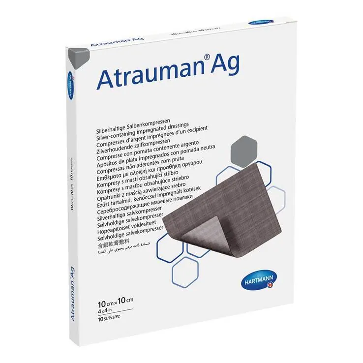 Atrauman Ag 10x10 cm steril Kompressen, 10 St
