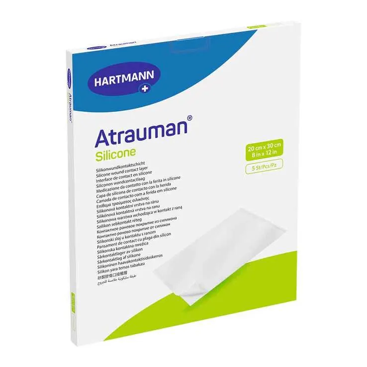 Atrauman Silicone 20x30 cm steril Kompressen, 5 St