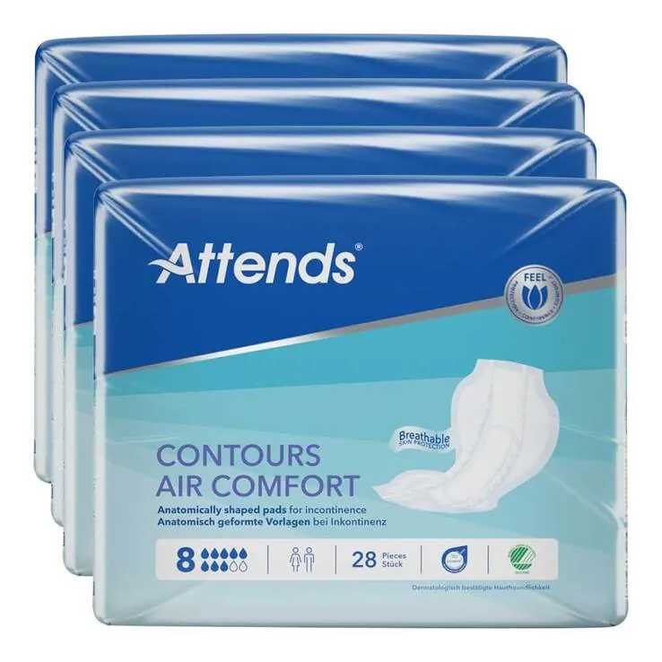 Attends Contours Air Comfort 8 Vorlage, 4X28 St