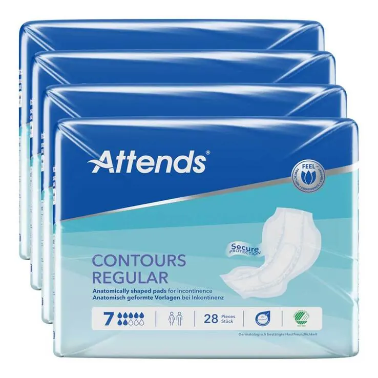 Attends® Contours Regular 7 Vorlage, 4X28 St