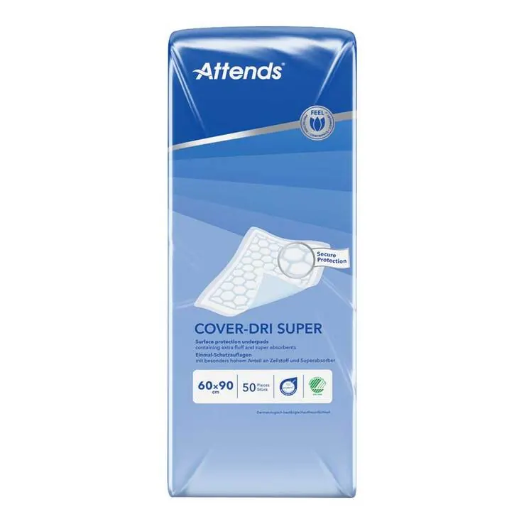 Attends Cover-Dri Super 60x90 cm Bettschutzeinlage, 50 St