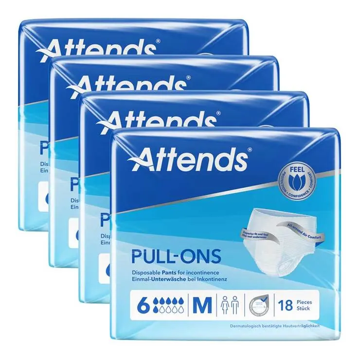 Attends Pull-Ons 6 medium, 4X18 St