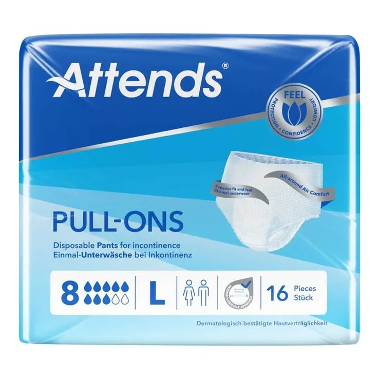 Attends Pull-Ons 8 large, 16 St