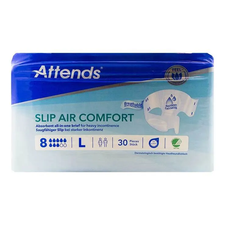 Attends Slip Air Comfort 8 L, 30 St