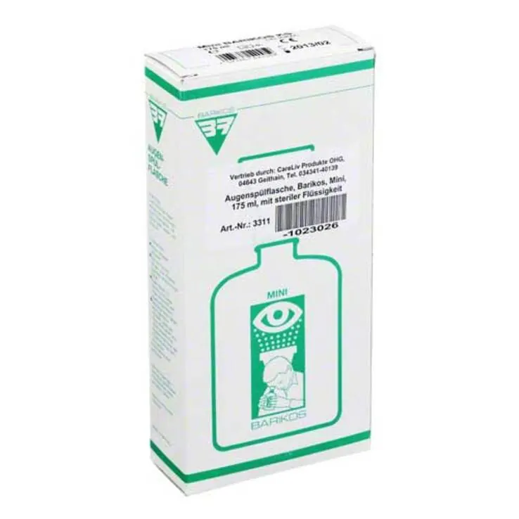 Augenspülflasche Barikos mit steril Flüssigkeit, 175 ml