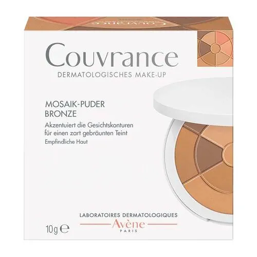 Avene Couvrance Mosaik-Puder bronze mit Schwämmchen, 10 g