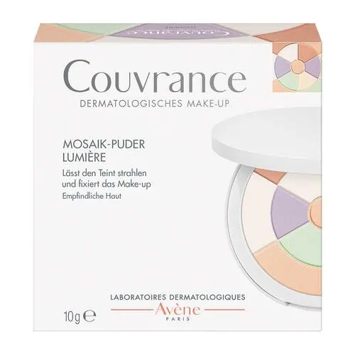 Avene Couvrance Mosaik-Puder lumiere mit Schwämmchen, 10 g